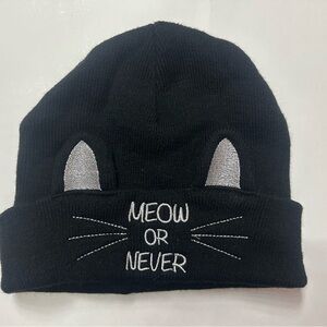 Claire's Black Cat Ear Beanie